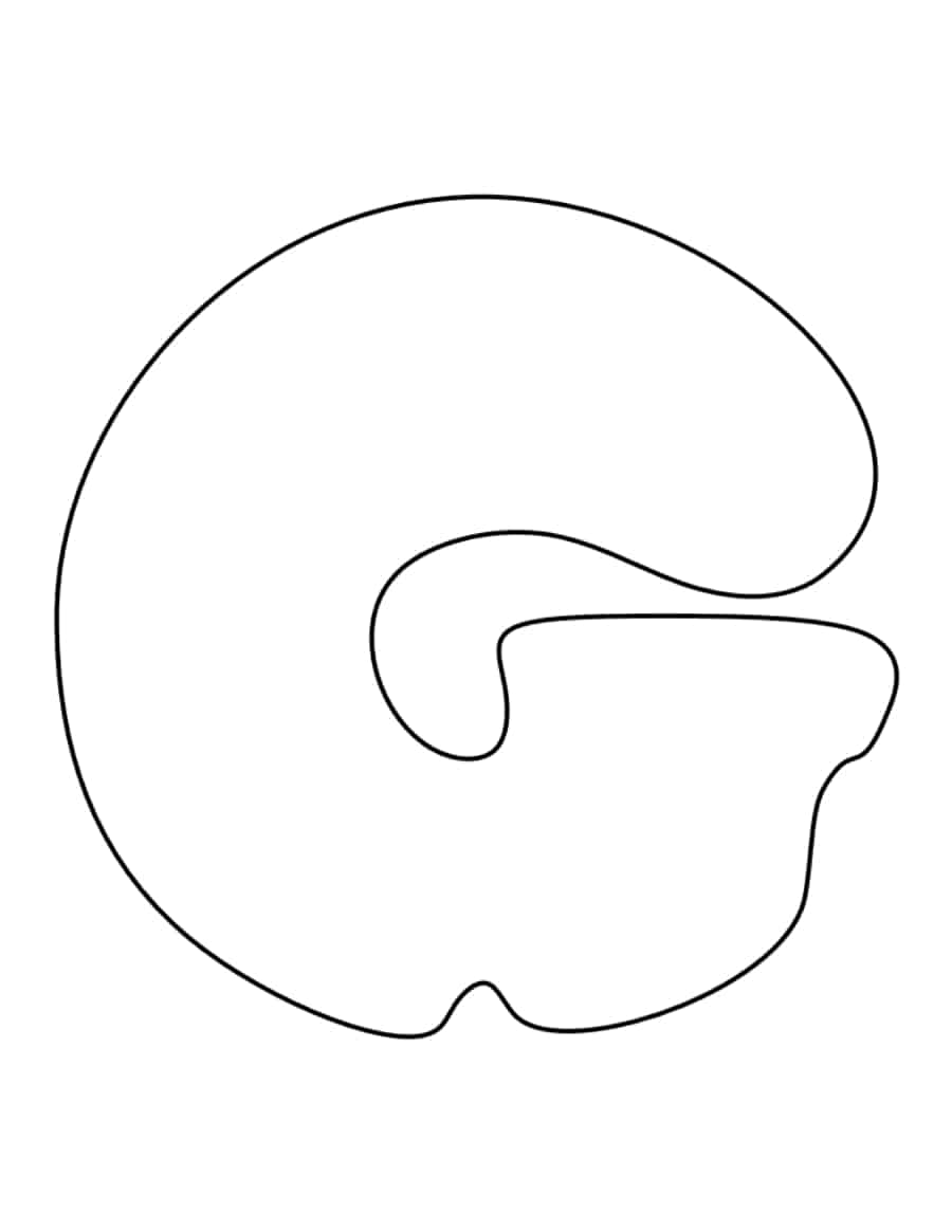 Bubble Letter G Kids Coloring Pages Pdf Free Vectors
